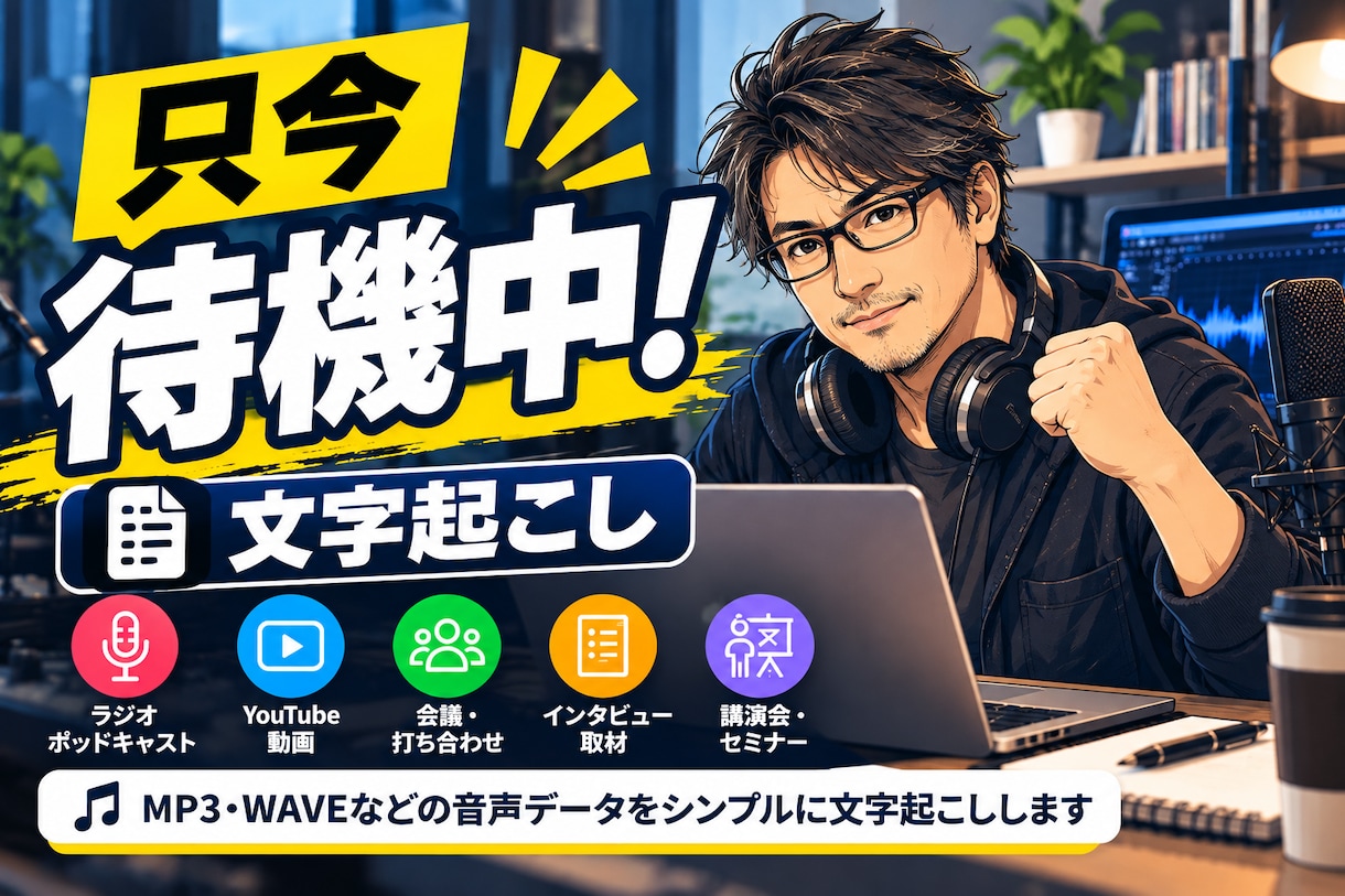 本日すぐにデータ音声をシンプルに文字起こしします 話者分けなしでシンプルに文字起こしします イメージ2