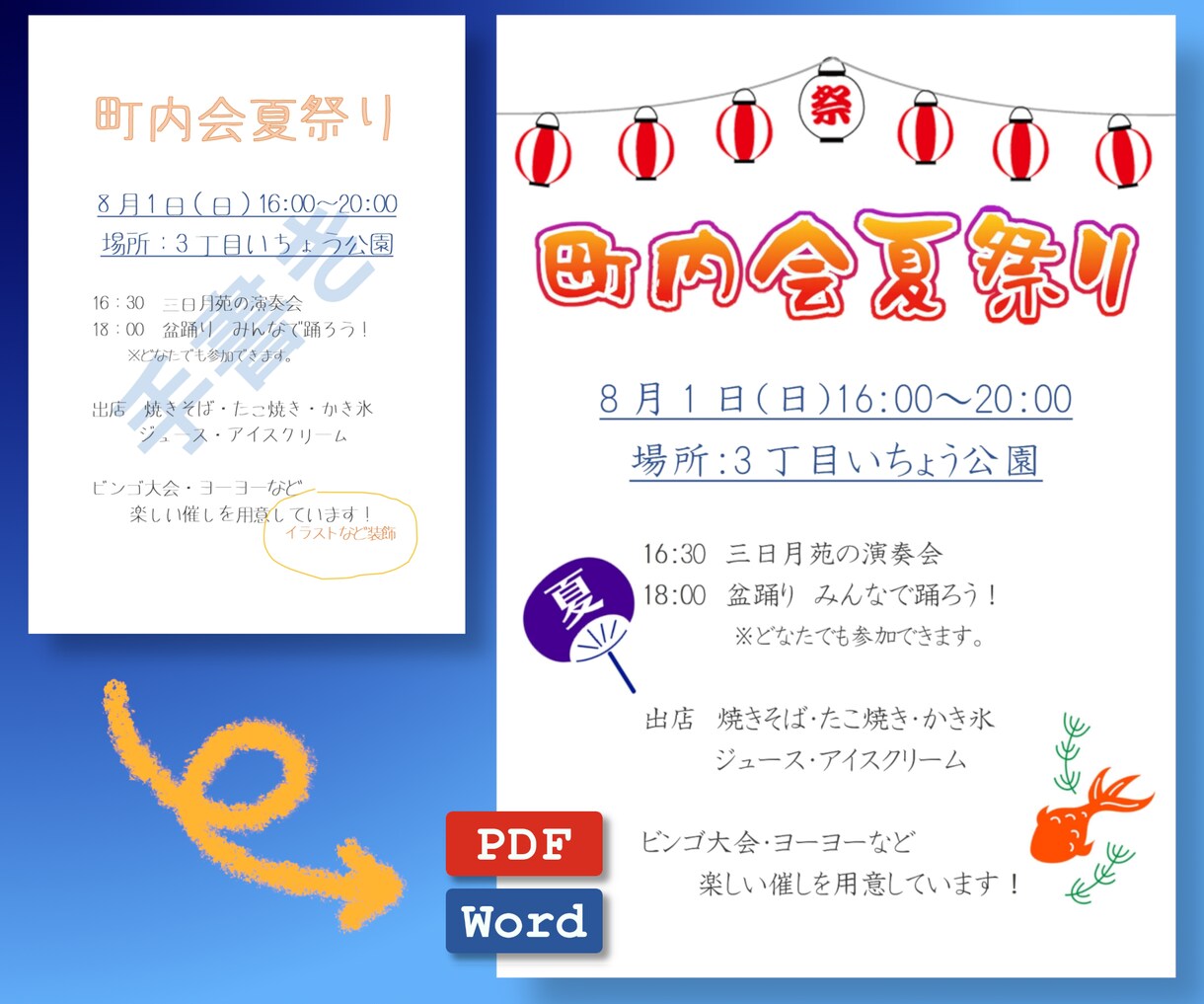 手書き・PDFを ➡ Word・Excel化します 画像データにも対応いたします！ イメージ4