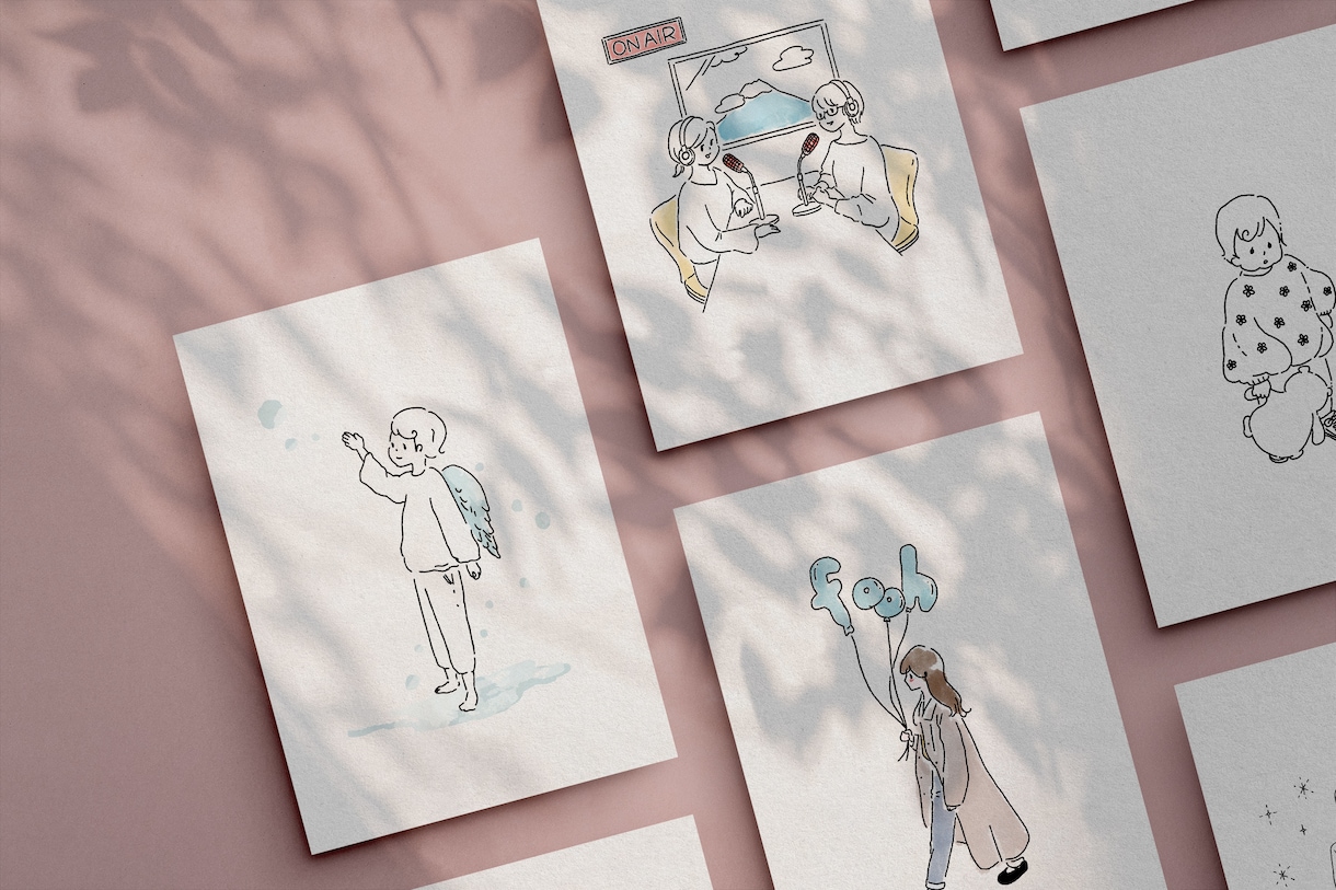 ゆるく、イラストを描きます 選べるテイストでお好みの雰囲気に。アイコン、挿絵、グッズなど イメージ1
