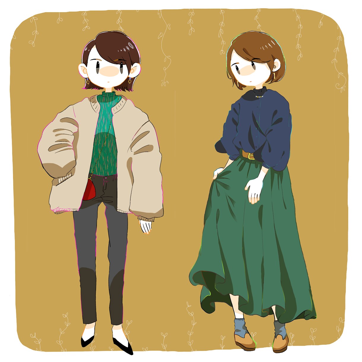 似顔絵OK！オシャレな全身イラスト作成します 似顔絵OK★服装指定★全身イラスト★SNSアイコン等に イメージ6