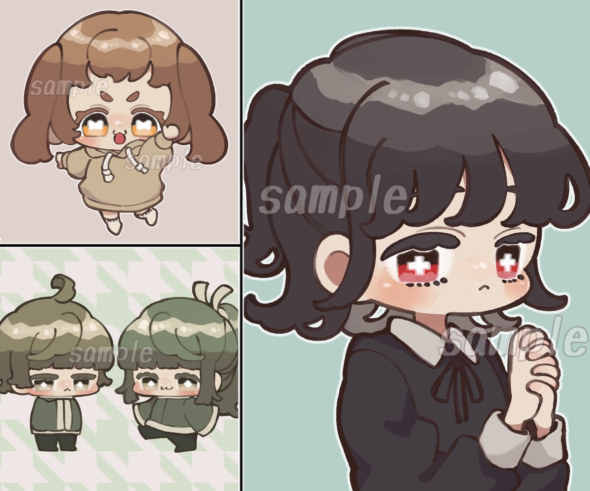 とても可愛いちびキャラ描きます ✩シンプルで可愛いデフォルメアイコン描きます✩ イメージ1