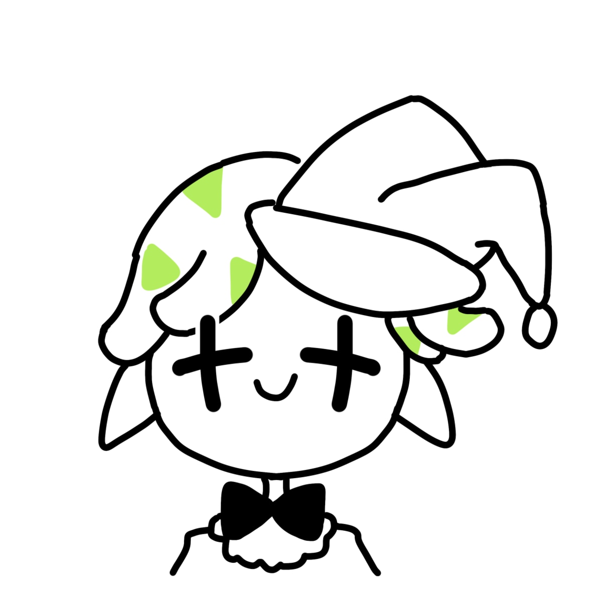 ピーキーなシンプルアイコン描けます 特徴のある目+モノクロ+差し色で個性的に◎ イメージ2