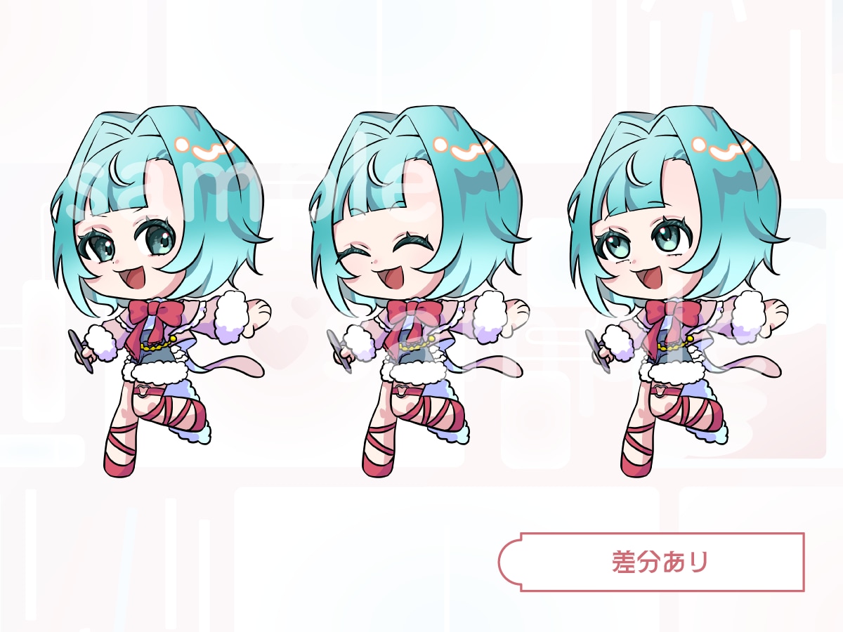 デフォルメ(SD)ミニキャラ描きます 絵柄や等身変更可能な自分だけのオリジナルイラスト! イメージ2