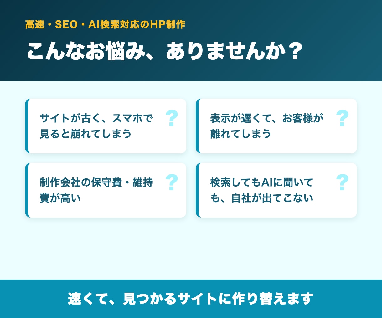 現役エンジニアが高速なHPを制作します 現役エンジニア品質。SEO・AI検索対応の速いサイト イメージ2