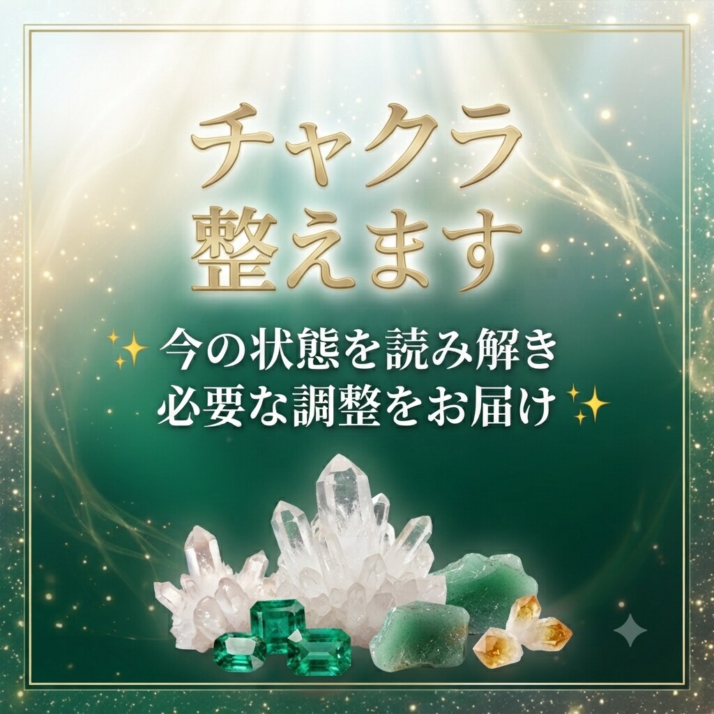 あなたのチャクラリーディング＆チャクラ調整します 気づかないうちに頑張りすぎているあなたへ イメージ1