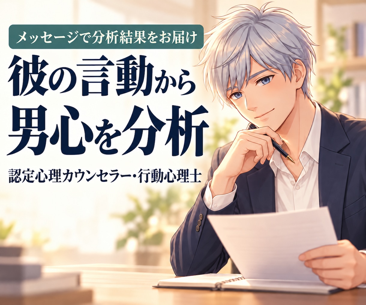 彼の言葉と行動から男心と今の関係を分析します 認定心理カウンセラー・行動心理士｜男性目線で読み解く イメージ5