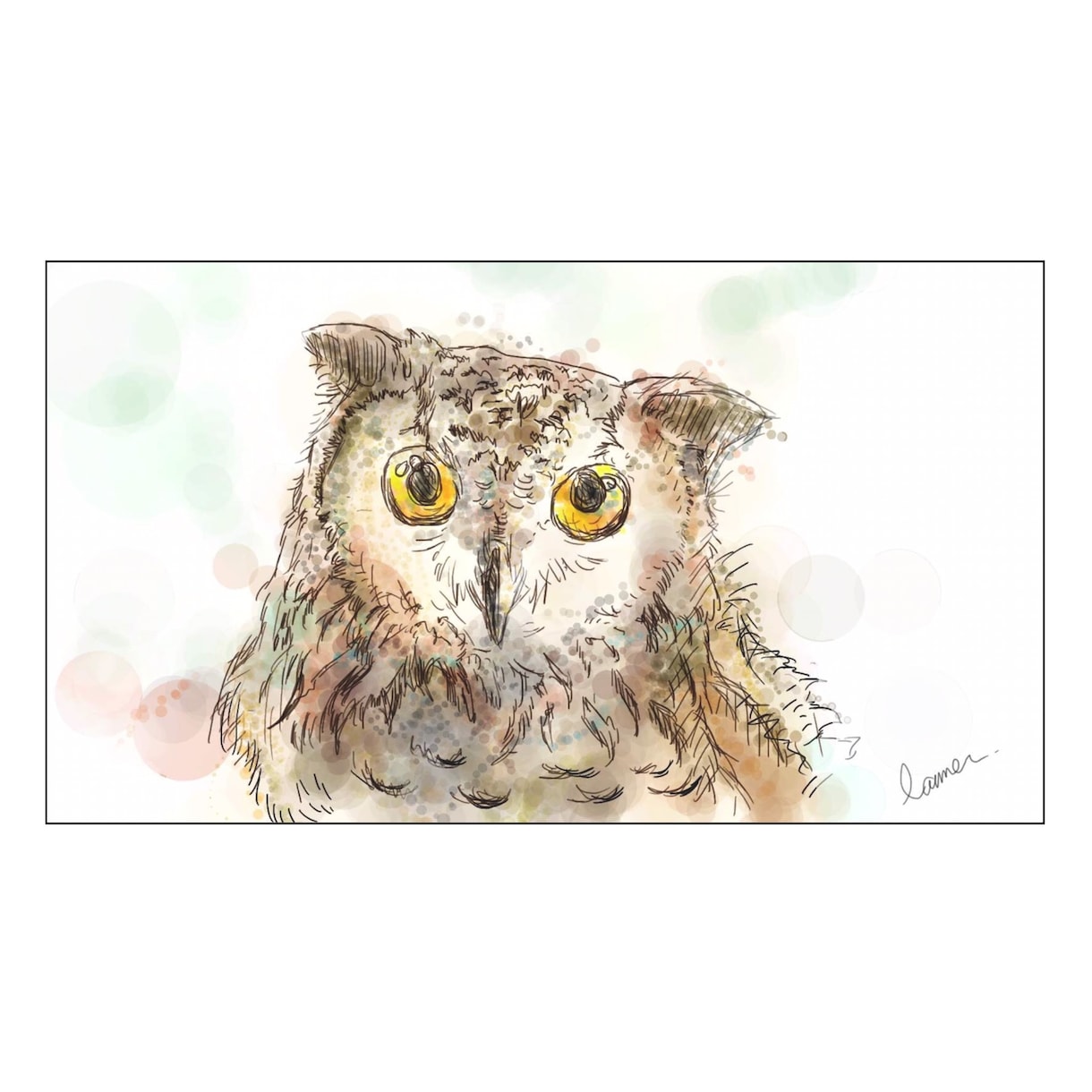 ペットの水彩画イラスト＊作成いたします 大切なペットをイラストにしたい方へ。データでお渡しします！ イメージ3