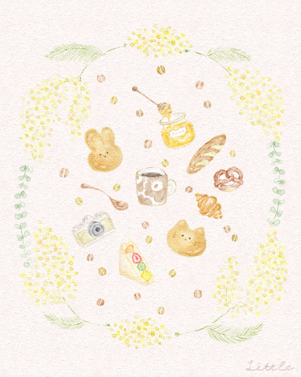 ほっこりぬくもりあるイラストをお描きします 食べ物／動物／小物 etc.◎ 挿絵などにいかがですか？ イメージ1