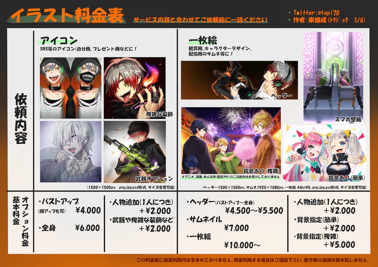 商用利用可！アイコン、サムネ、一枚絵など承ります 新規様歓迎！オリジナル以外も可！ イメージ2