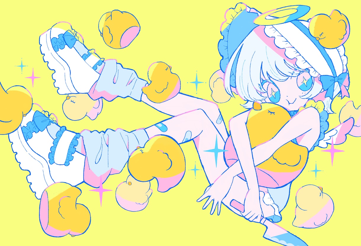 商用利用OK！ポップで可愛いイラストをお描きします 一枚絵、アイコン、ジャケット、MV、立ち絵などに！ イメージ3