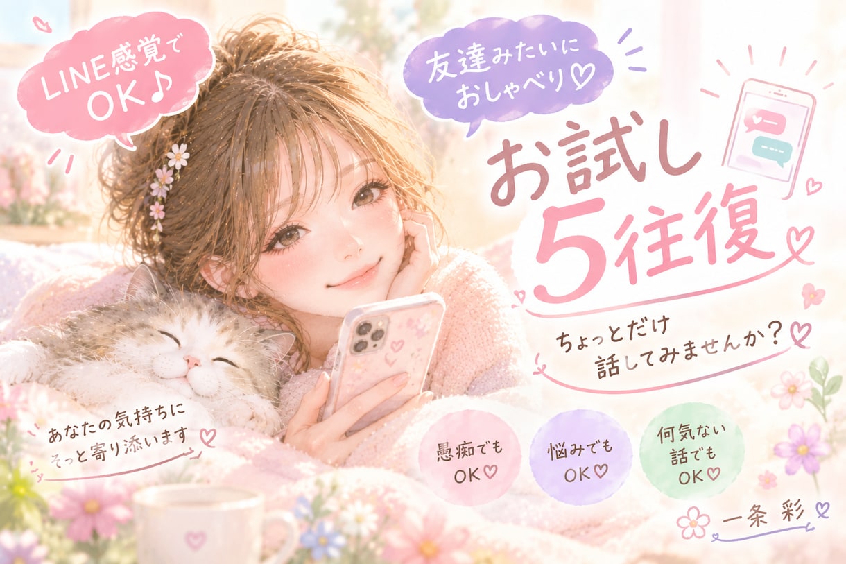 即レス隙間時間にLINE感覚で愚痴や相談聴きます エネルギーリーディング可能です イメージ1
