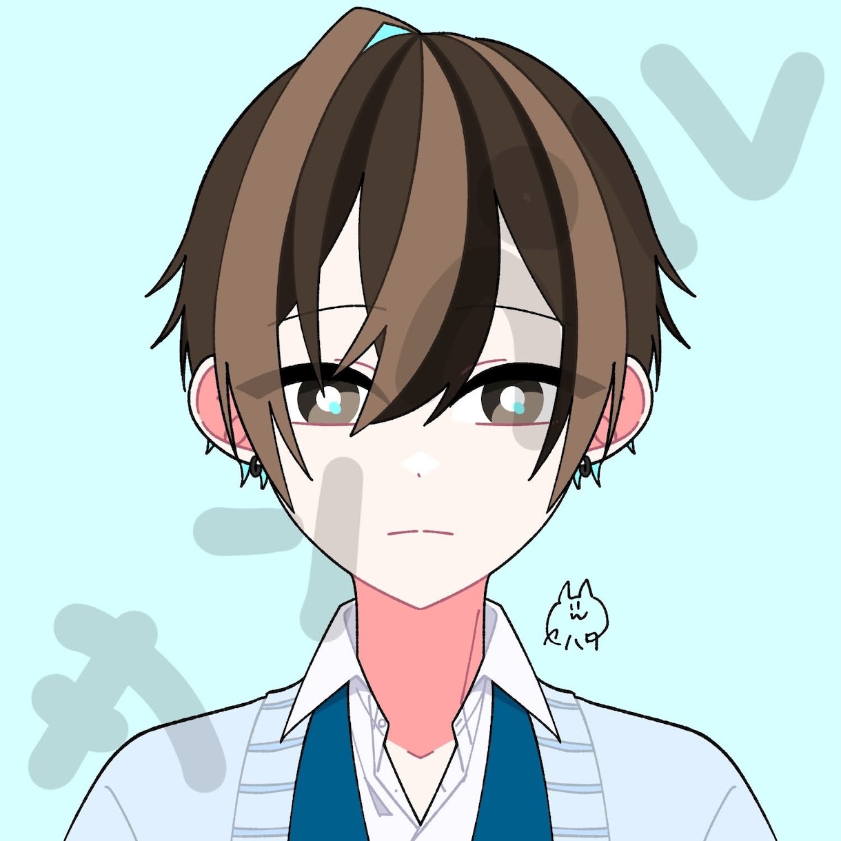 可愛いSNSアイコンお安く描きます シンプル&ポップで平面的なアニメ塗りイラスト イメージ9