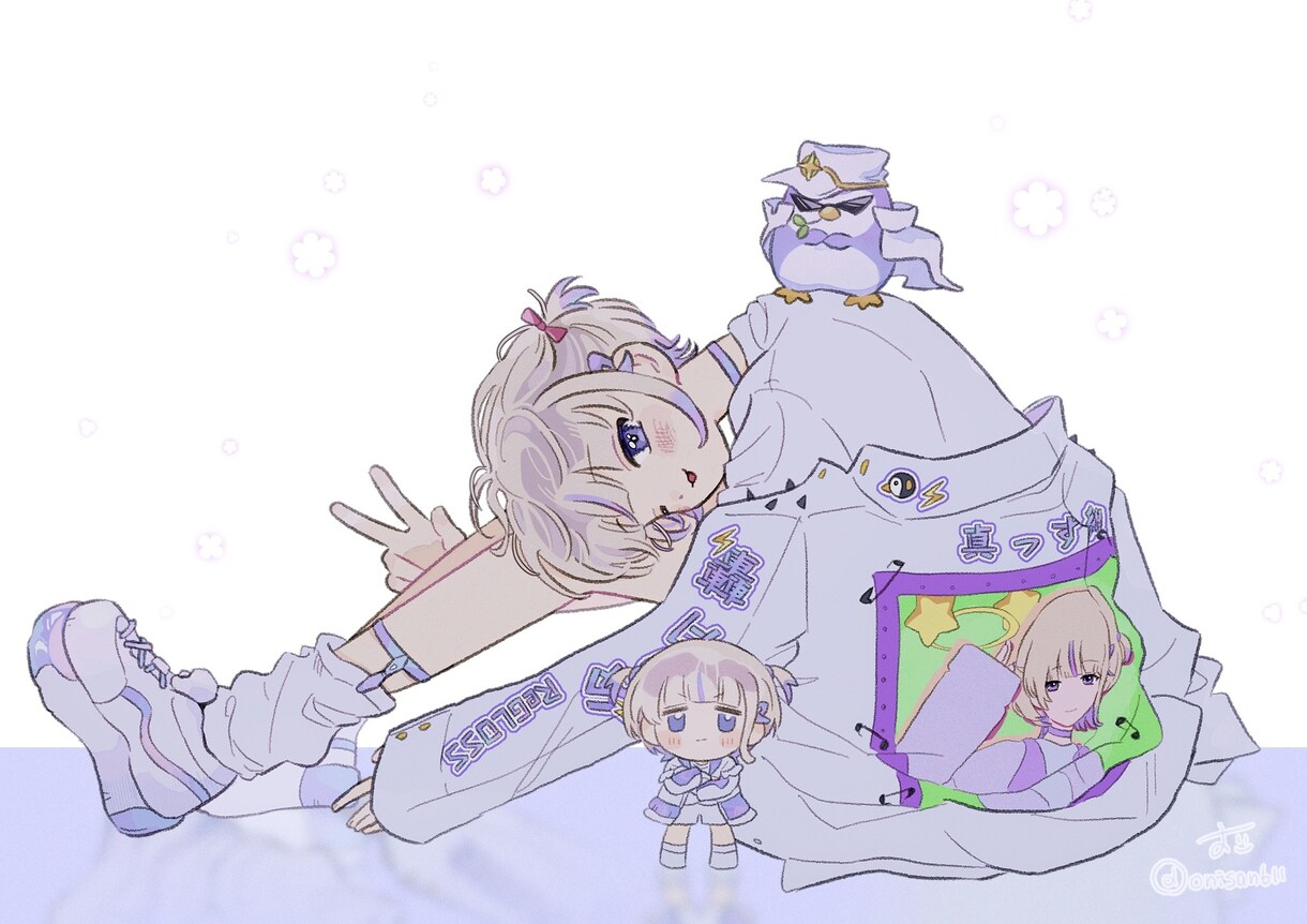 動画やSNSなどの活動用イラストを描きます 配信サイトやSNSなどで使用する絵、または、素材を描きます イメージ4