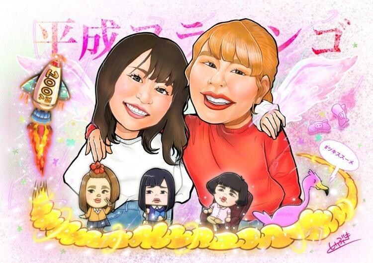 ポップで可愛くグループ似顔絵描けます プレゼントなどYouTubeのアイコン幅広く御利用下さい！ イメージ2