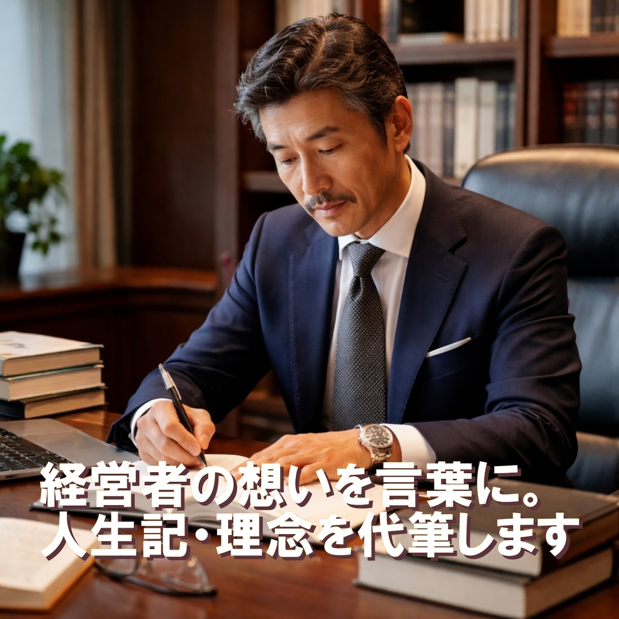 経営者の想いを言葉に。人生記・理念を代筆します 言葉にできない想いを形にする。あなたの人生を一冊に イメージ1