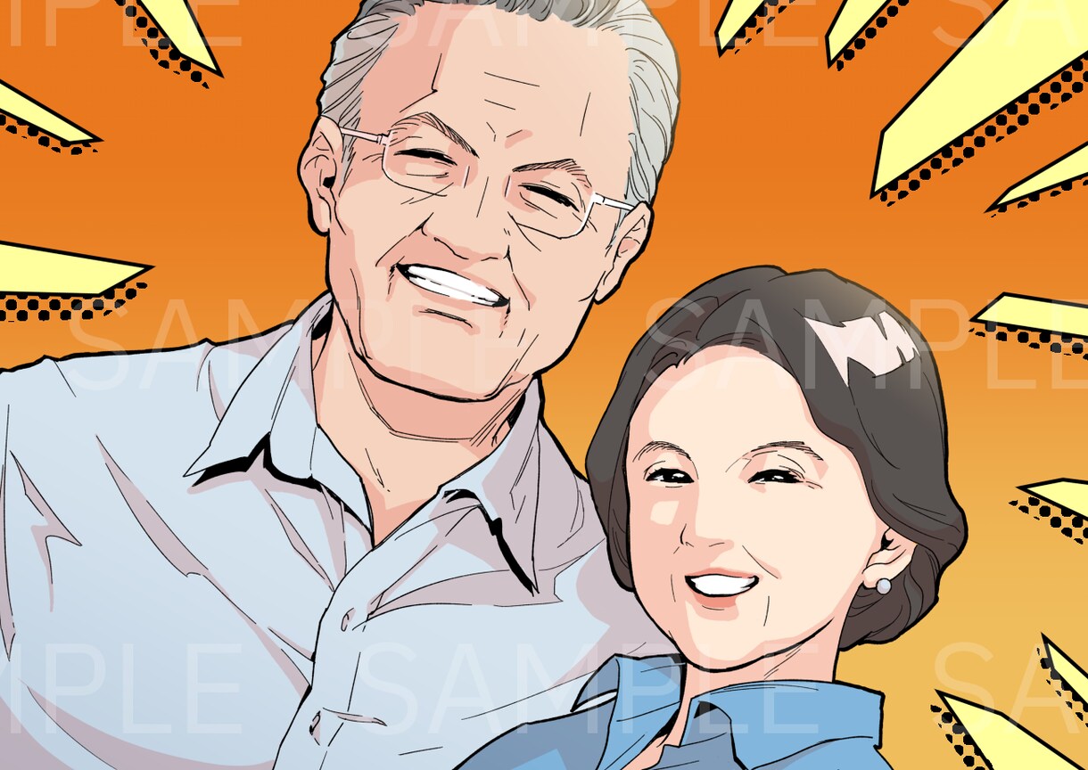 コミカルな似顔絵を描きます ♪記念日などに楽しい似顔絵はいかがでしょうか♪ イメージ1