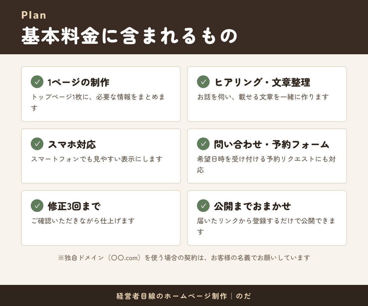 最短3日！経営者目線で伝わるホームページを作ります 最短3日でお届け！ヒアリングから文章整理までお任せ イメージ3