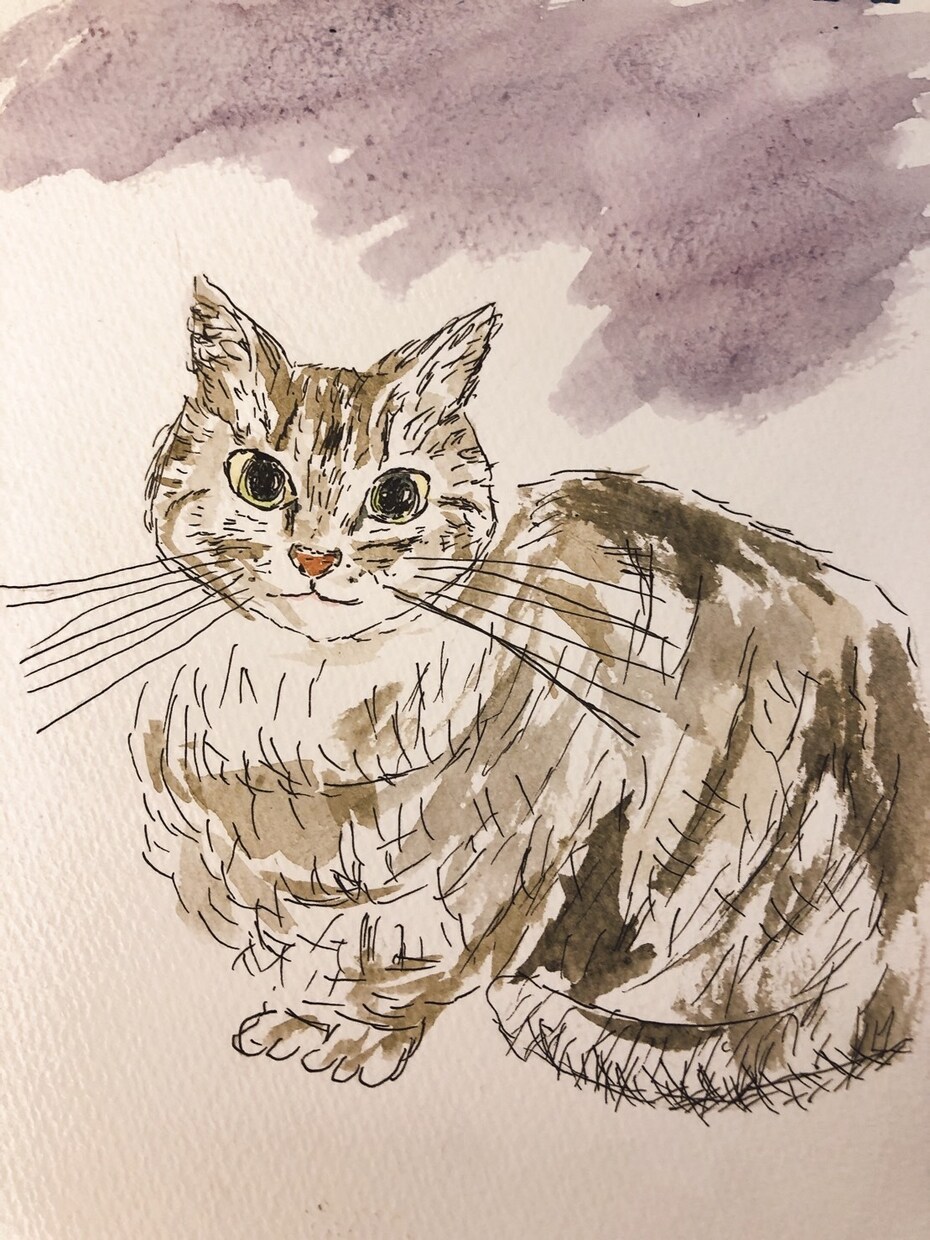 あなたの大切なペットのイラスト描きます 水彩のイラストでかわいいペットのイラスト等を描きます。 イメージ2