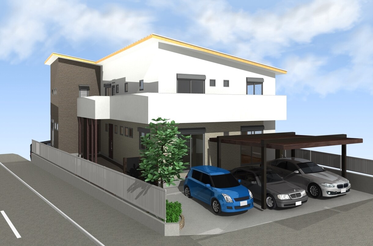 レンダリング込み　建築パース作成いたします 打合せや確認用にちょっと1枚欲しい方など様々な用途にどうぞ イメージ8