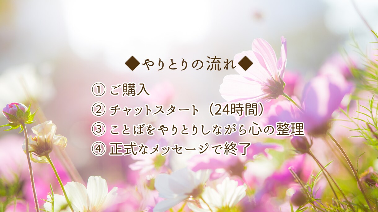 自己否定に悩むあなたにチャットで寄り添います 自己否定•自己犠牲で苦しい方にそっと寄り添います イメージ3