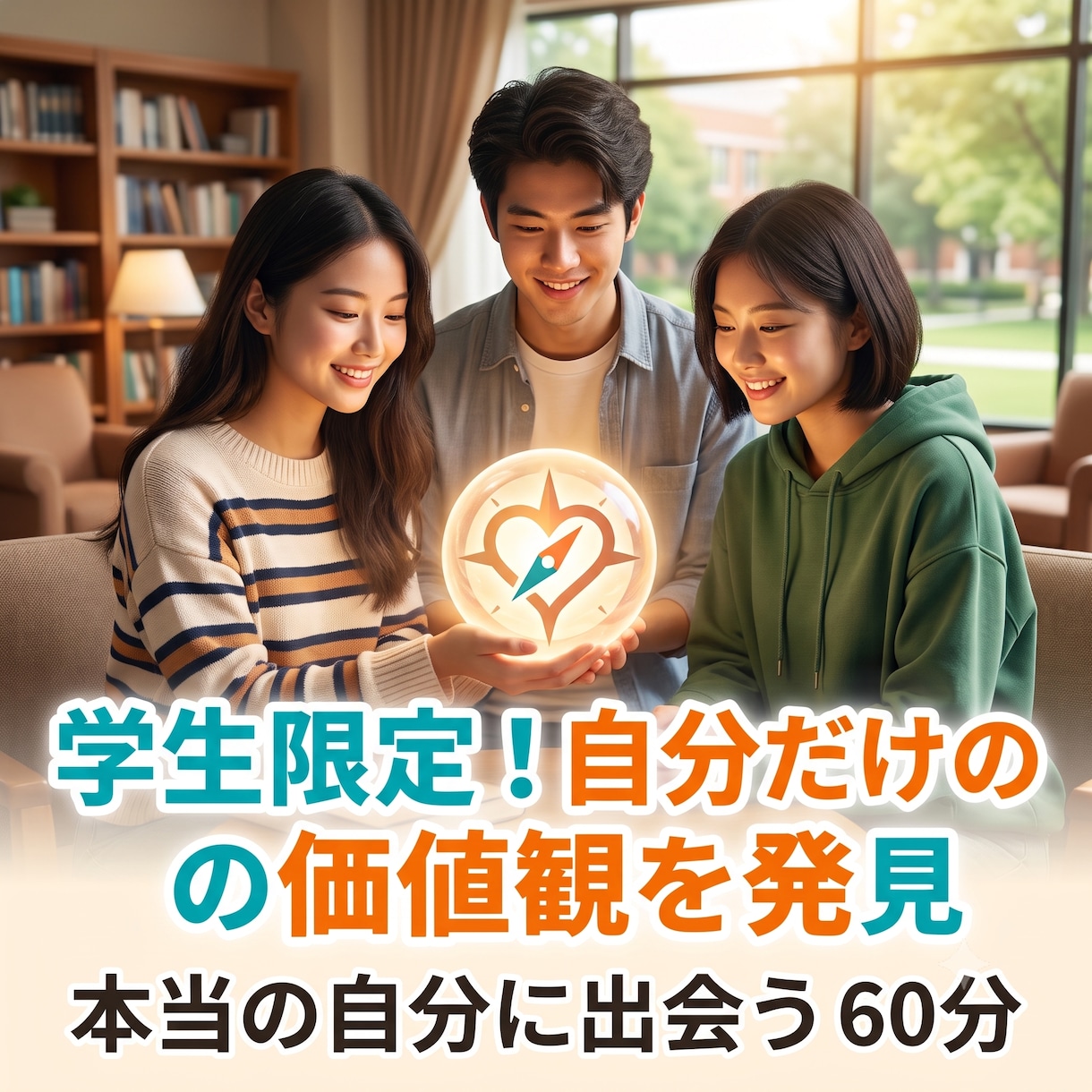 学生限定・あなたの本当の価値観を見つけます 就活で武器になる「自分だけの価値観」をいっしょに言語化します イメージ1