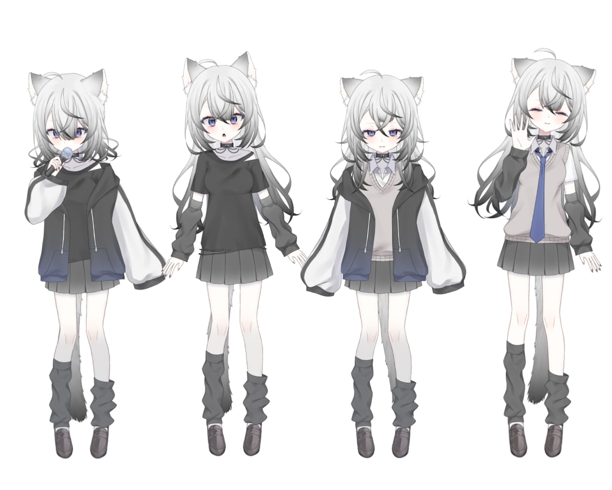 先着2名様に特典！】病みカワVTuber制作します Live2Dまで一括制作！プレゼント用や個人観賞もOK！ イメージ3