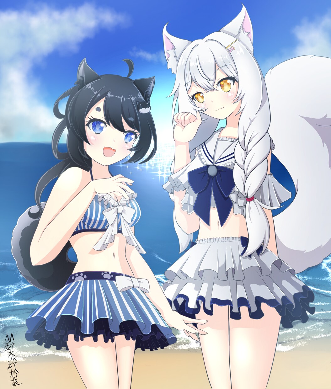 商用OK！【可愛い】人物イラストを描きます アニメ塗り風のメリハリがありつつも柔らかい絵が得意です！ イメージ2