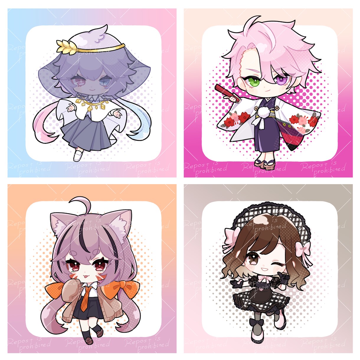 ミニキャライラストお描きします 一部商用利用無料！かわいいミニキャライラストを作成します！ イメージ5