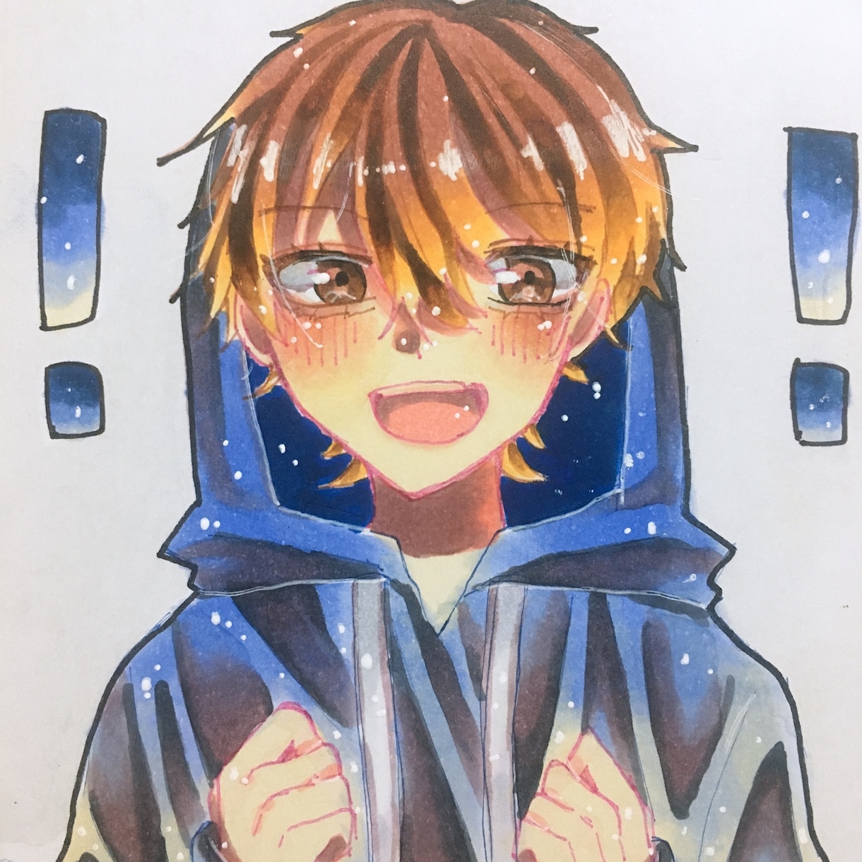 色紙イラスト(コピック)かきます お好きなキャラやうちの子を色紙(アナログ絵)に描きます！ イメージ2