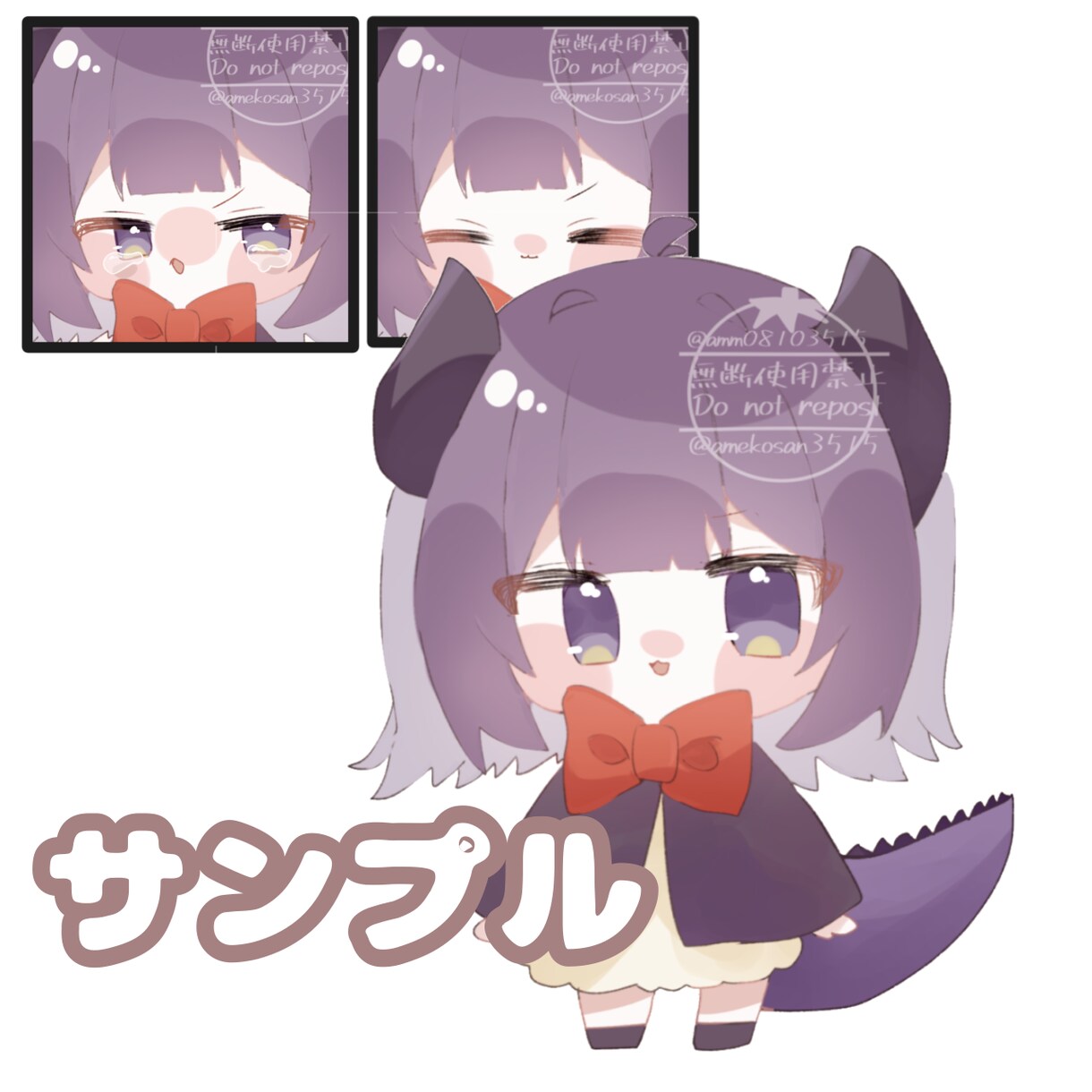 お手軽な価格で可愛いミニキャラ作成します 1000円〜から、可愛いミニキャラを3日以内に作成！ イメージ4