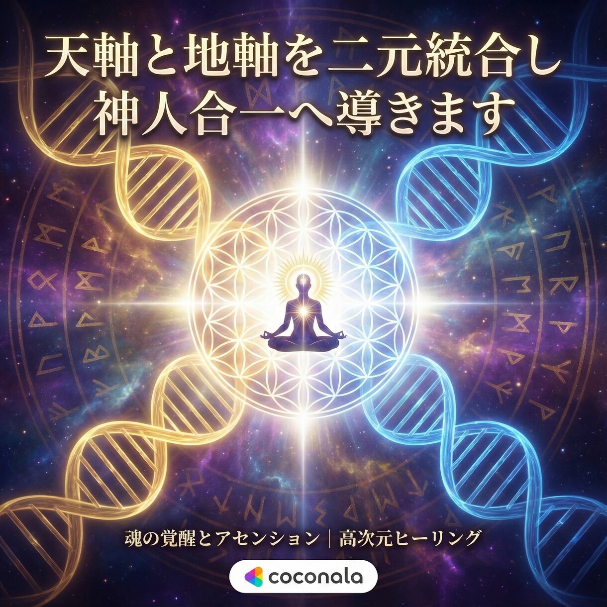 天軸と地軸を二元統合し神人合一へ導きます 霊性と肉体を安定統合し現実世界で力を発揮する基盤を構築 イメージ2