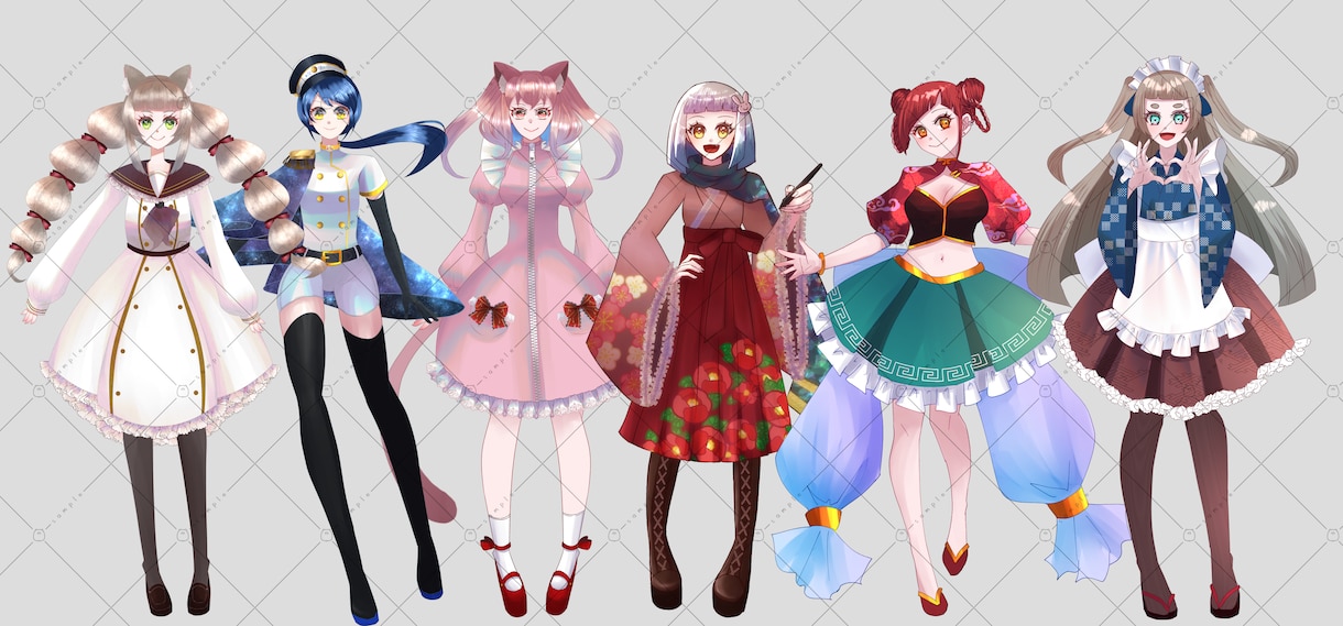 キャラクターの立ち絵描きます 配信サイトやTRPG等にいかがでしょうか? イメージ1