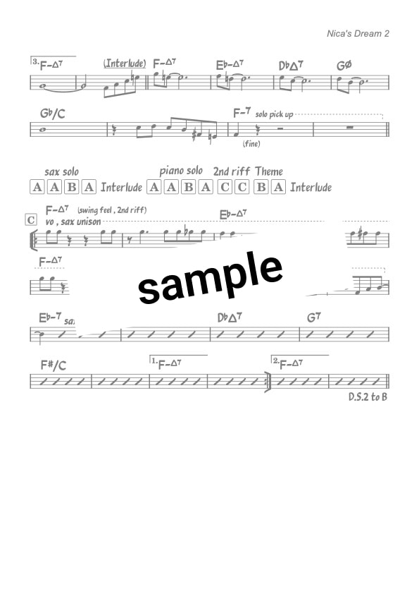 リードシート譜面作成します 現場で喜ばれる読みやすい譜面作成をお手伝いします イメージ4
