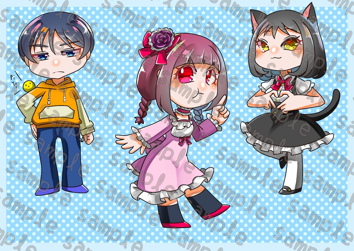 デフォルメキャラ描きます あなたのキャラを可愛くデフォルメして描かせていただきます！ イメージ2