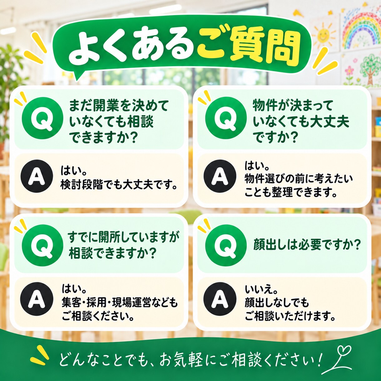 放課後等デイサービスの立ち上げ・運営相談に乗ります 書類じゃない、リアルな現場の相談に乗ります イメージ8