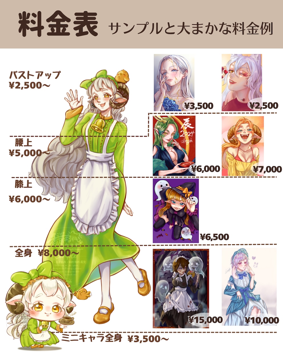 アイコン・グッズ・贈り物にも！イラスト描きます ウルウルの肌感、女の子や獣耳を描くのが好きです。 イメージ2