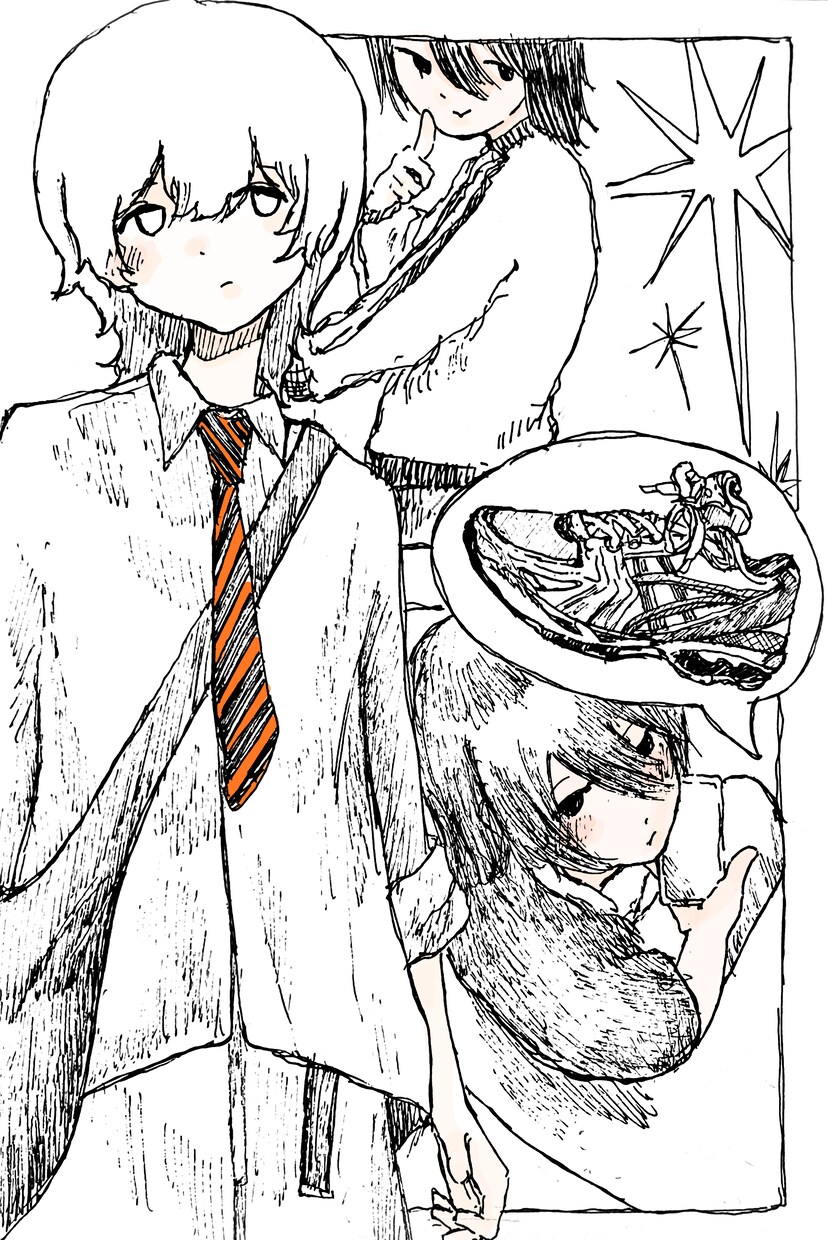 モノクロのイラストを描くことができます ボールペン画です！独特な線がかけます イメージ2