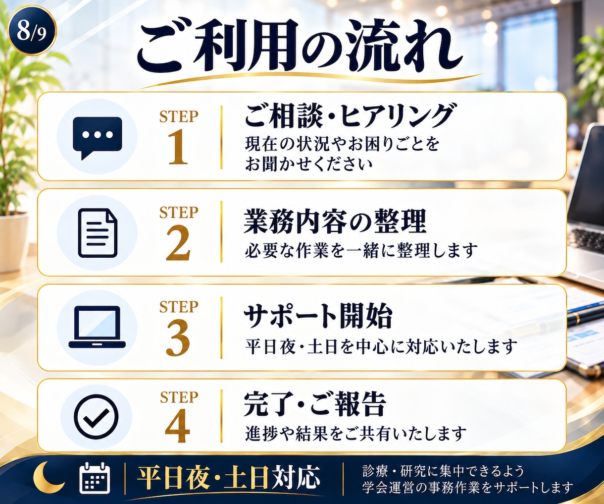 忙しい先生の学会運営をサポートします 医局秘書不在・学会長の事務負担を軽減学会運営サポート イメージ7