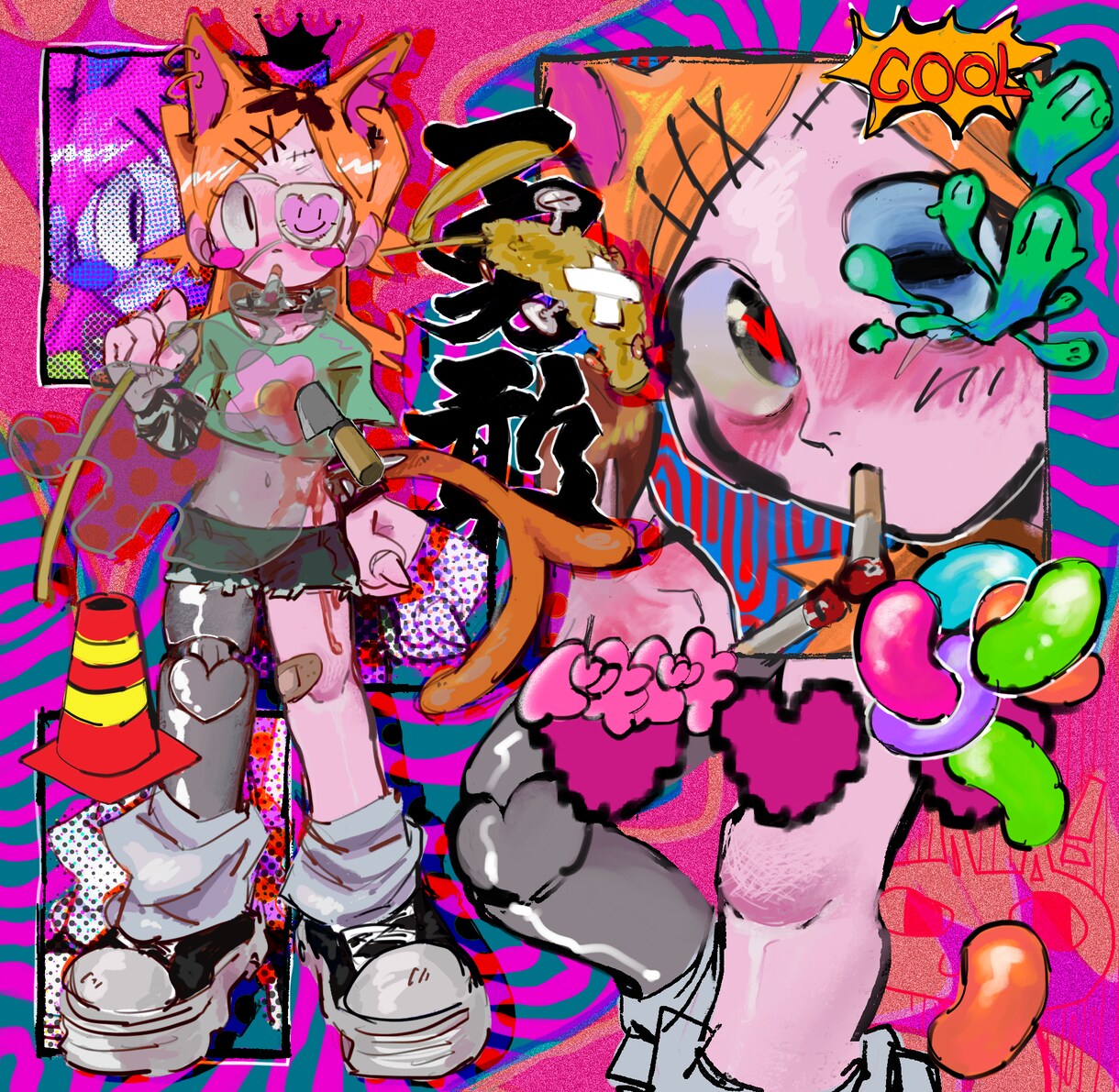 ポップで可愛いイラストを制作いたします 動画用、商品、アイコン等！目を引くイラストをご希望の方に☆ イメージ2