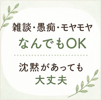 モヤモヤした気持ちお聞きします まとまっていなくても大丈夫◎1分だけでもお話お聞かせください イメージ2