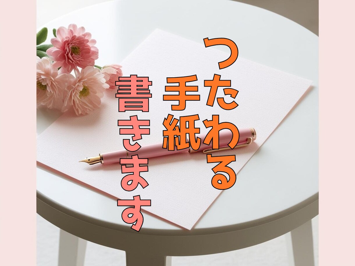 手紙、メッセージなどを読みやすく伝わる文章にします あなたの想いが伝わるように！プロ作家がお手伝いします。 イメージ1