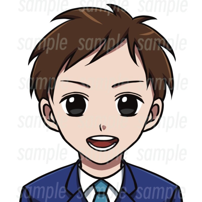 ビジネスに好印象☆清潔感のある男性アイコン描きます 高クオリティ！目を惹く丁寧なイラストで信頼感UP♪女性もOK イメージ7