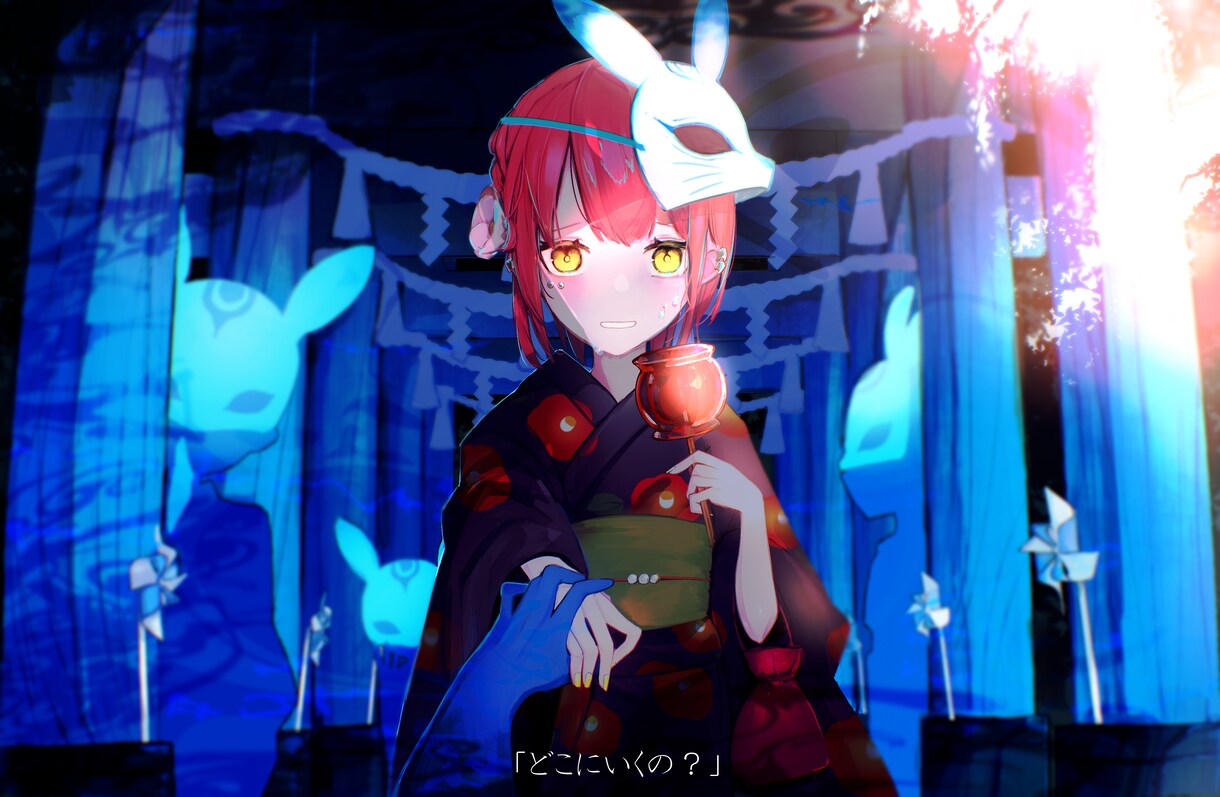 貴方の希望するイラストを描き上げます 可愛い、綺麗、不穏、な雰囲気のイラストを描きます！ イメージ6