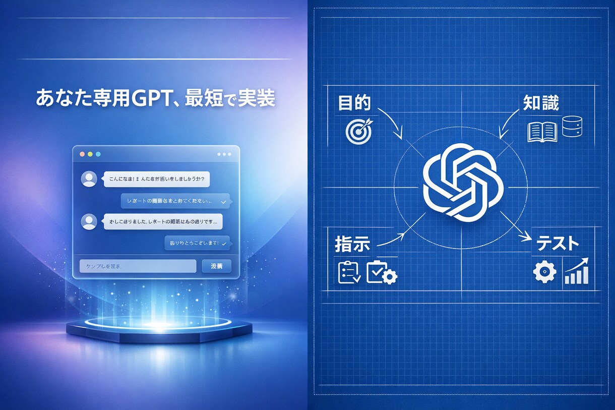 要見積もりGPTsのプロンプト×ナレッジ構築します 目的とルールを整理し、迷わず使えるGPTsを制作します イメージ1