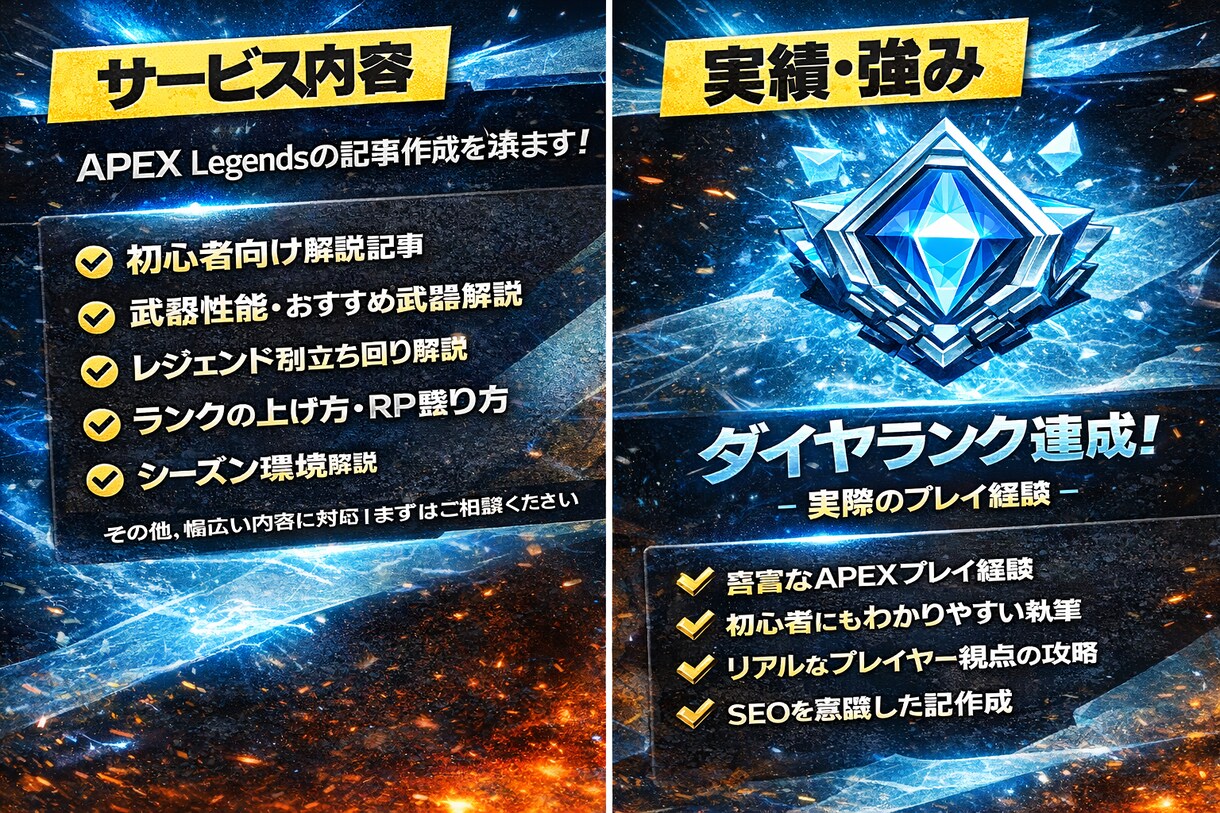 APEXランク上がらない方へ　初心者歓迎してます 「SEO対応のAPEX攻略記事を書きます。」初心者歓迎 イメージ2