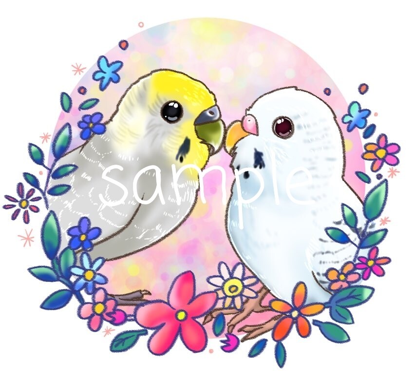 動物、ペットをかわいくキラキラに描きます 動物なら何でもOK！背景3パターンおつけします！ イメージ2