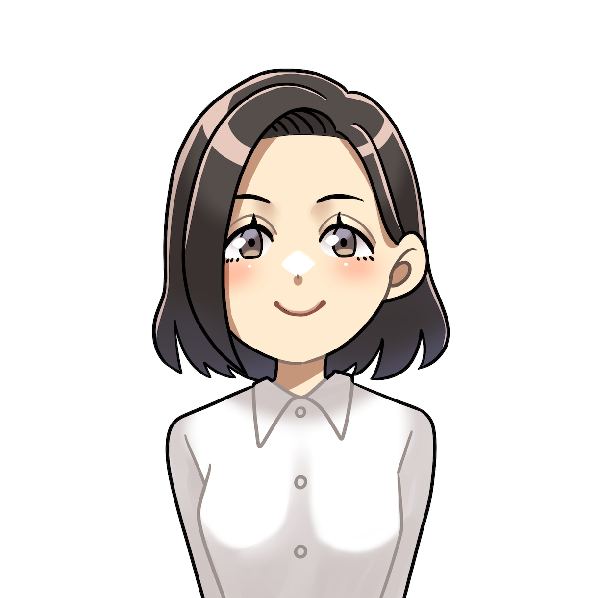 アイコンなどに使えるアニメ風似顔絵描きます リアル過ぎないアニメ風イラストを描きます！ イメージ6