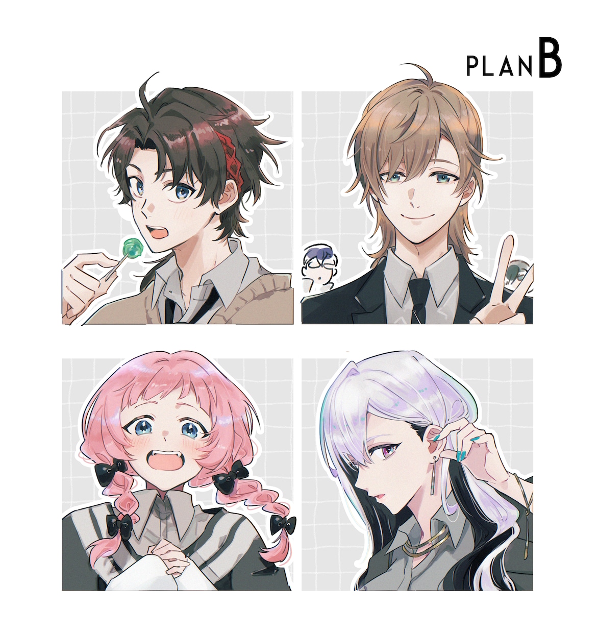 表情豊かなキャライラストの制作承ります 柔らかい色表現の一枚絵、立ち絵、SDデフォルメなど イメージ2