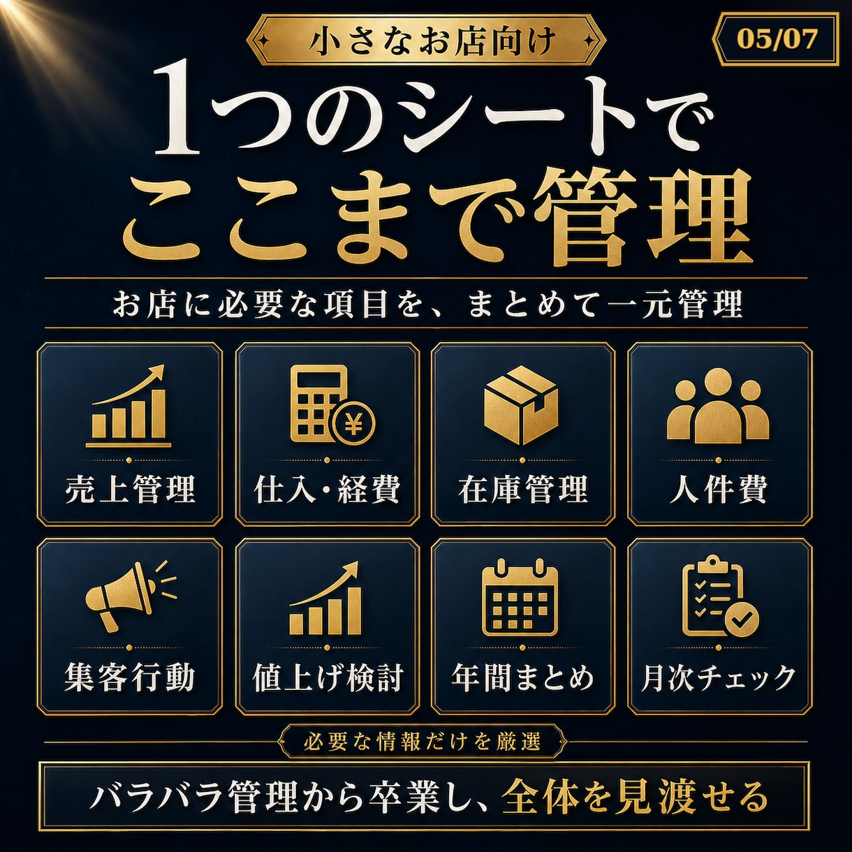 小さなお店向け経営防衛シートを提供します 売上・経費・在庫・人件費をまとめて見える化 イメージ5