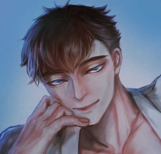 厚塗で肉感的なアイコン描きます 男性のリアルタッチなイラストお任せください イメージ3